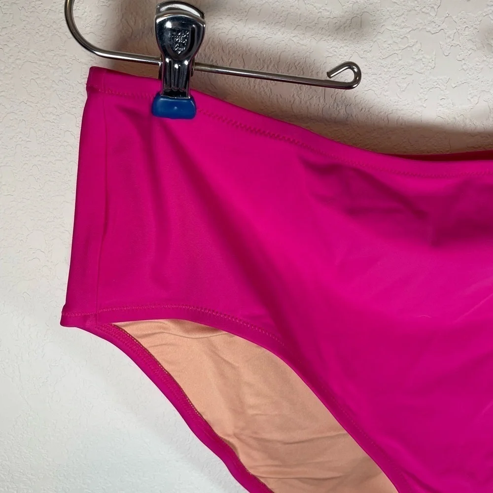 J.Crew Hallie Hot Pink Bikini Bottoms XXL
